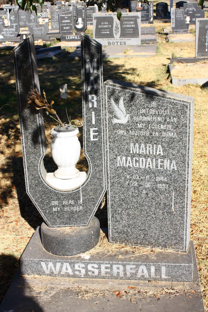 WASSERFALL Maria Magdalena 1944-1993