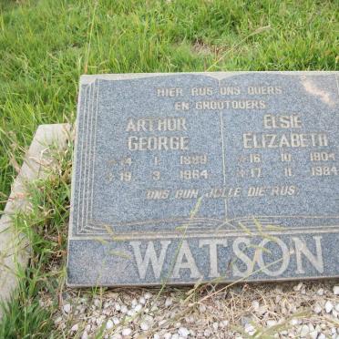 WATSON Arthur George 1898-1964 &amp; Elsie Elizabeth 1904-1984