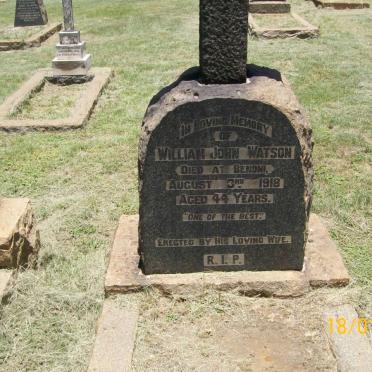 WATSON William John -1918