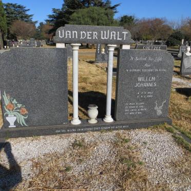 WALT Willem Johannes, van der 1953-1989