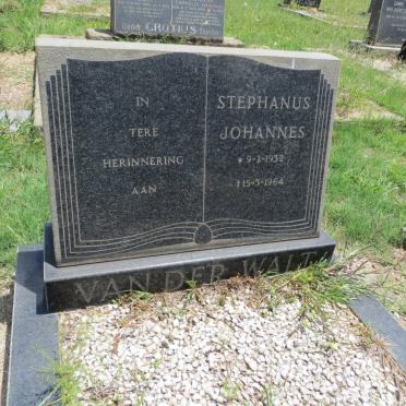 WALT Stephanus Johannes, van der 1932-1964