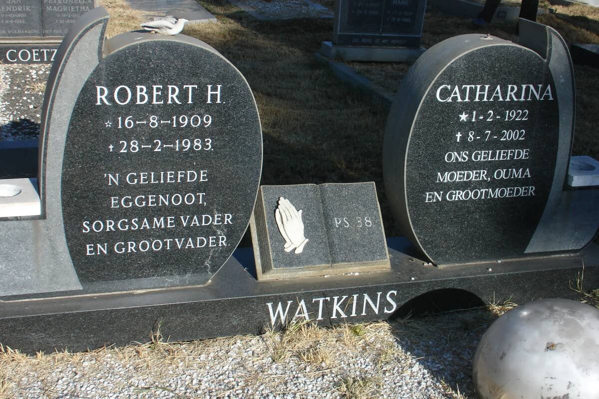 WATKINS Robert H. 1909-1983 &amp; Catharina 1922-2002