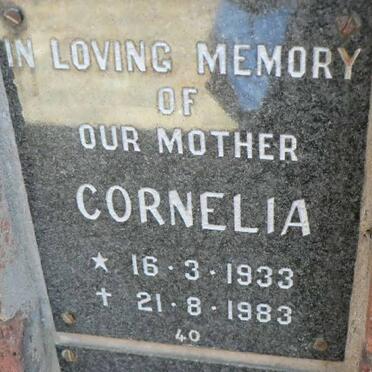 WATERSTON Cornelia 1933-1983
