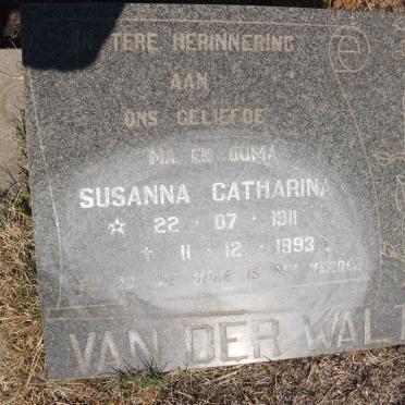 WALT Susanna Catharina, van der 1911-1993