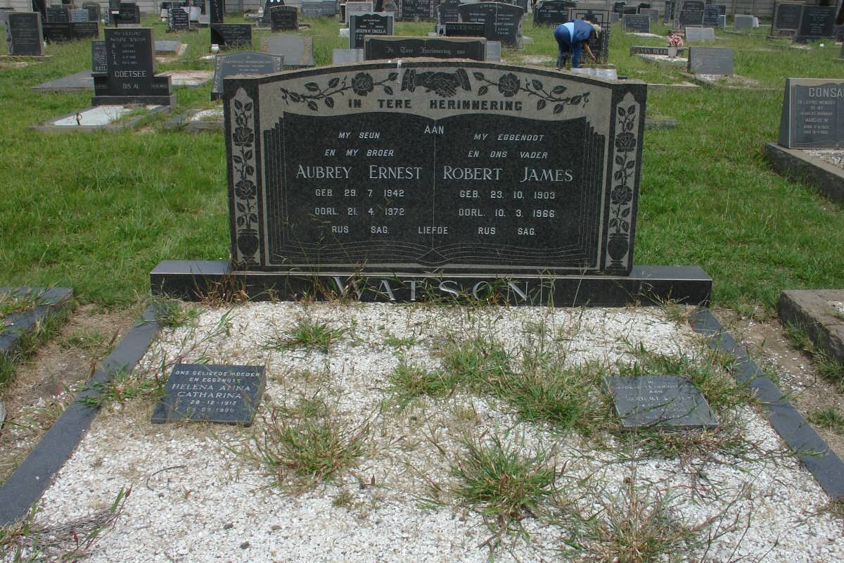 WATSON Robert James 1903-1966 &amp; Helena Anna Catharina 1912-1990 :: Aubrey Ernest 1942-1972