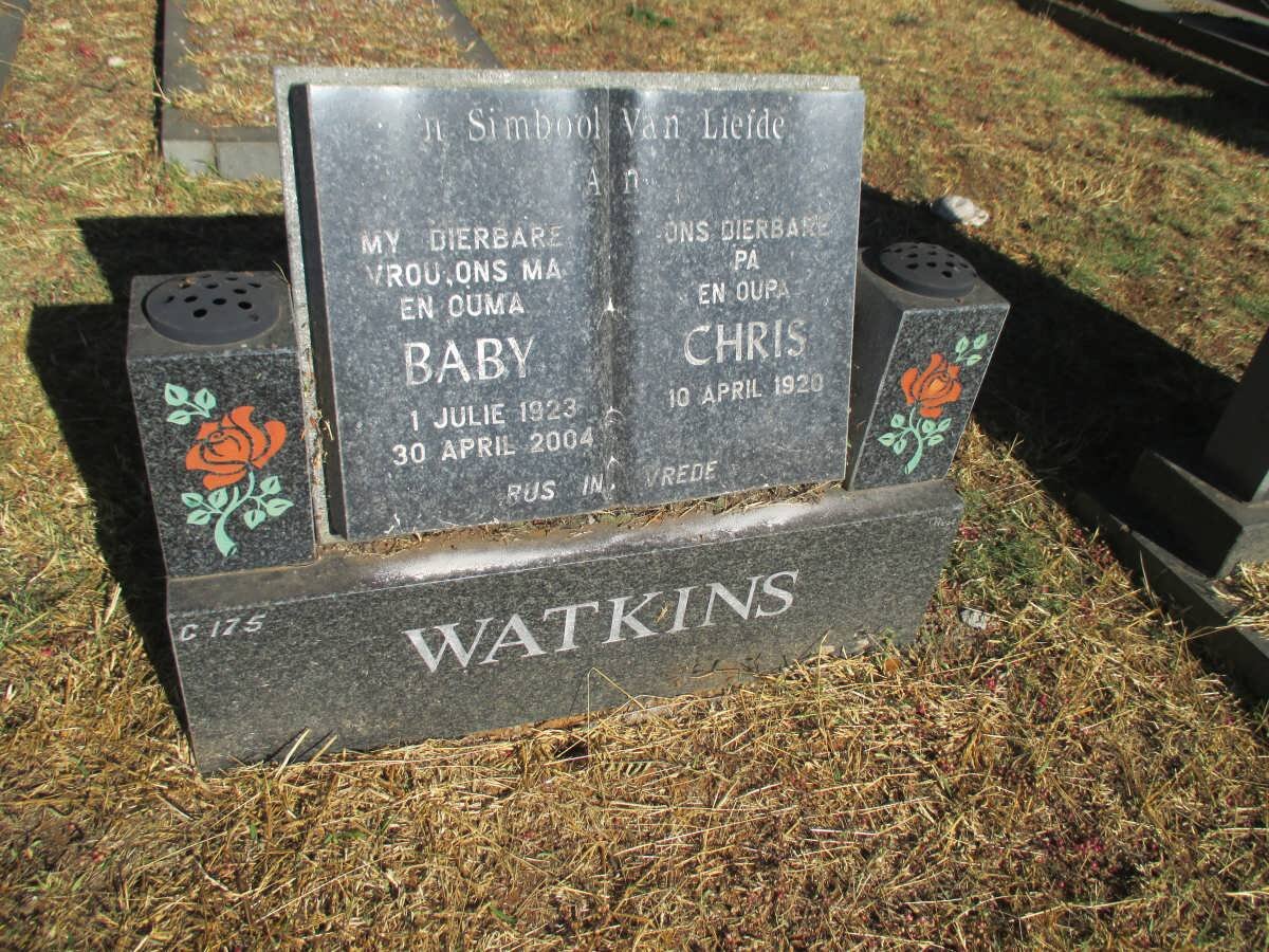 WATKINS Chris 1920- &amp; Baby 1923-2004