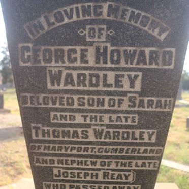 WARDLEY George Howard -1934