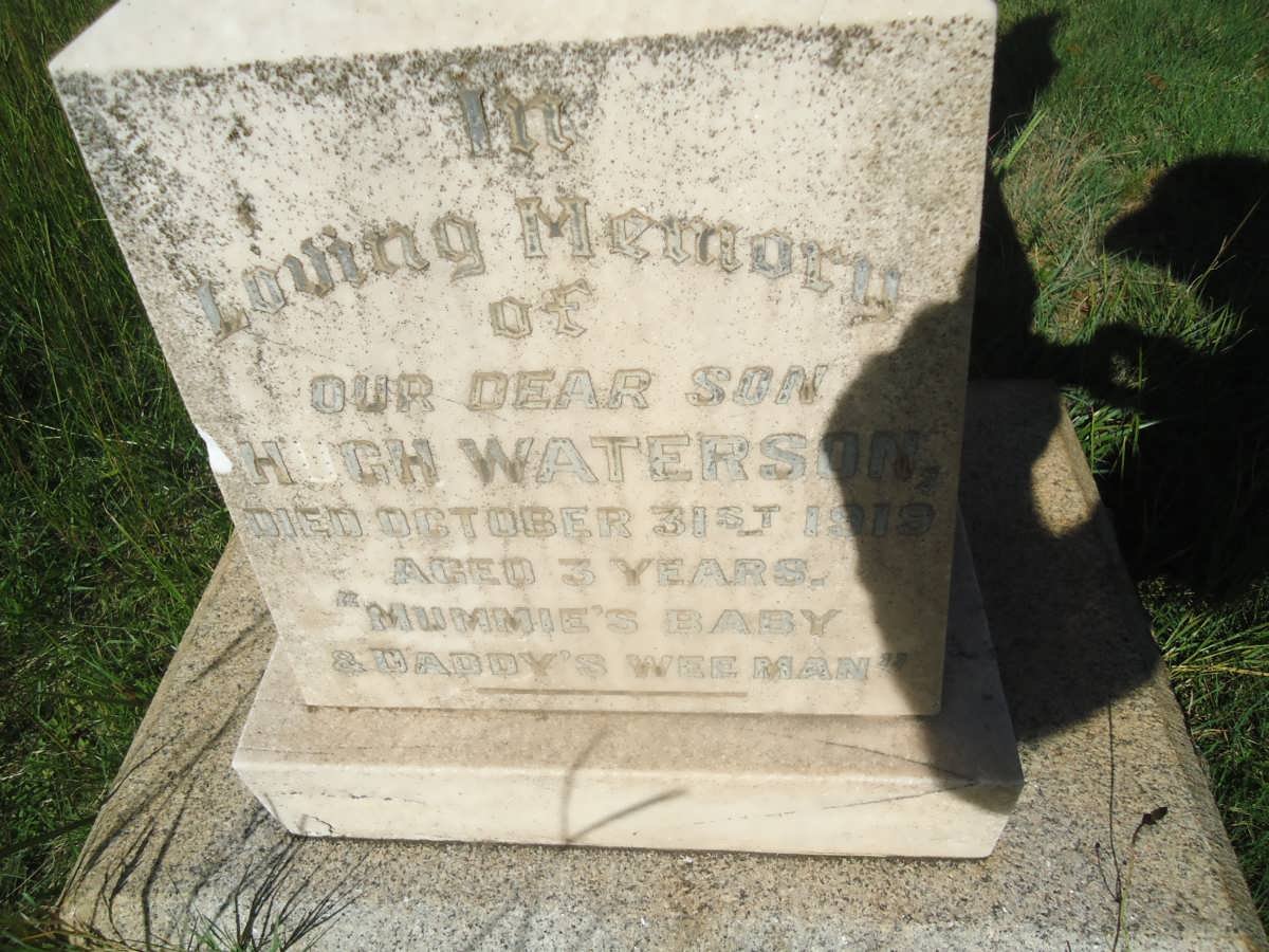 WATERSON Hugh -1919