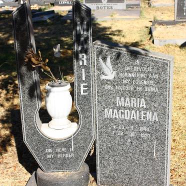 WASSERFALL Maria Magdalena 1944-1993