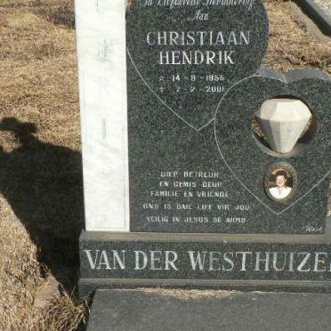 WESTHUIZEN Christiaan Hendrik, van der 1955-2001
