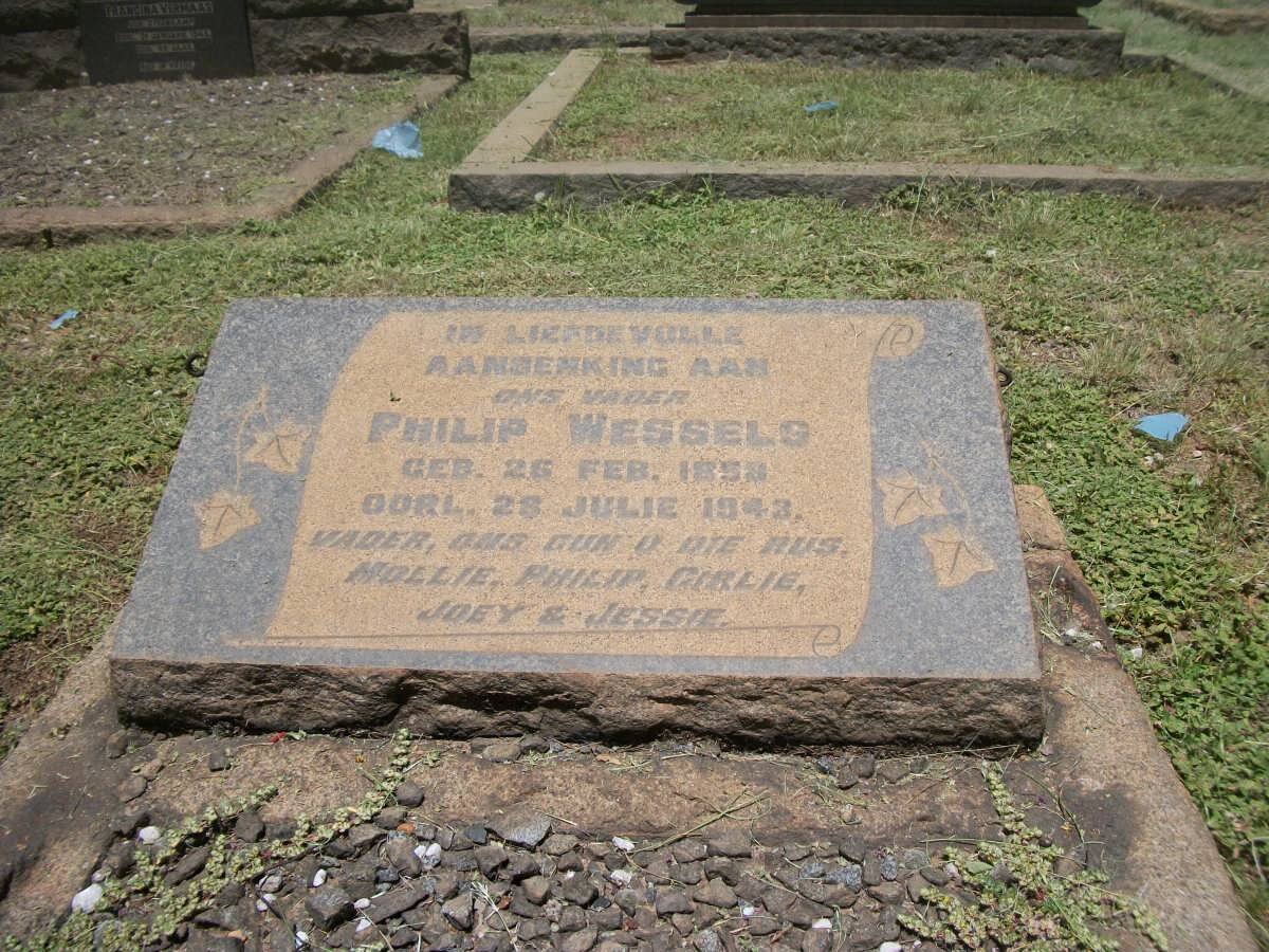 WESSELS Philip 1858-1943