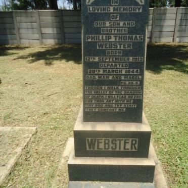 WEBSTER Phillip Thomas 1913-1944