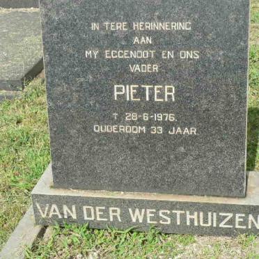 WESTHUIZEN Pieter, van der -1976