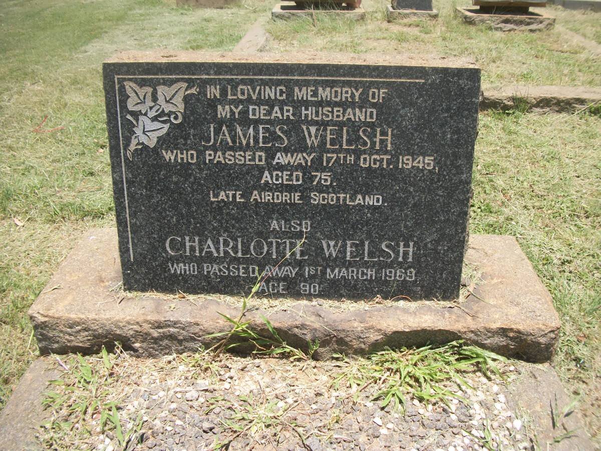 WELSH James -1945 &amp; Charlotte -1969