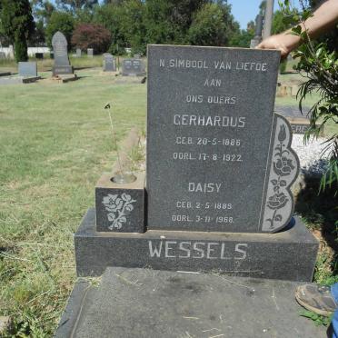 WESSELS Gerhardus 1886-1922  &amp; Daisy 1889-1968