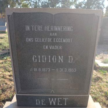 WET Gidion D., de 1873-1953