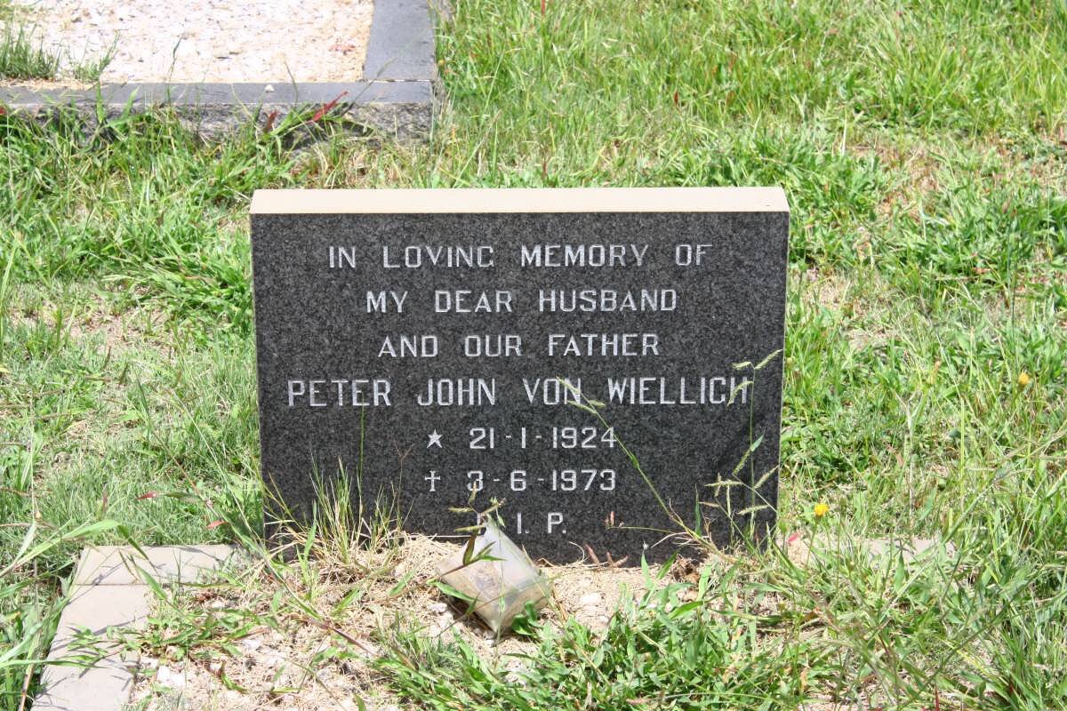 WIELLICH Peter John, von 1924-1973