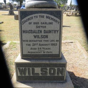 WILSON Magdalen Daintry -1963