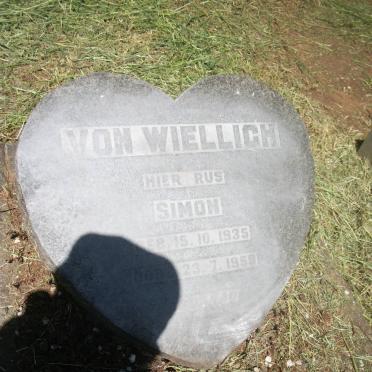 WIELLICH Simon, von 1935-1959