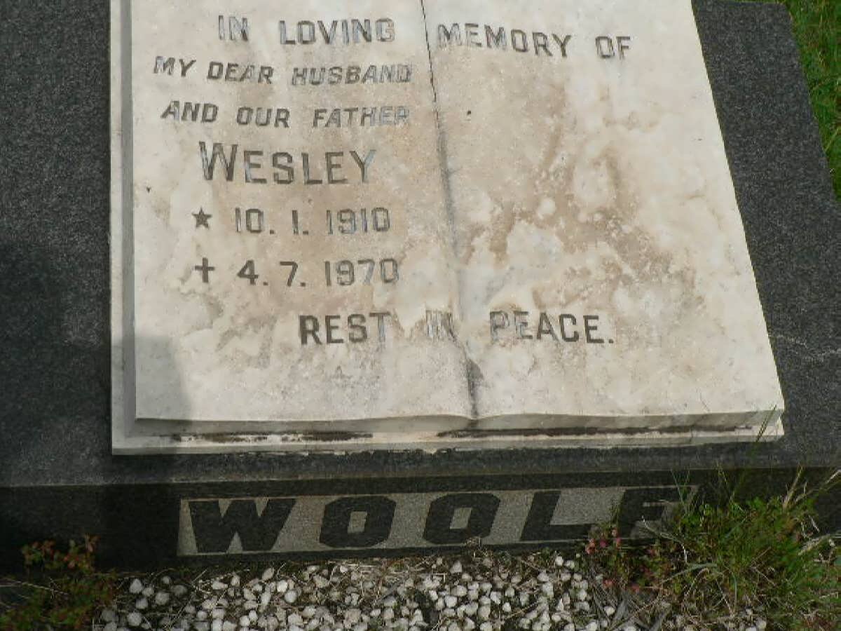 WOOLF Wesley 1910-1970