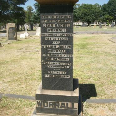 WORRAL William Joseph -1934 &amp; Jean Rachel -1924