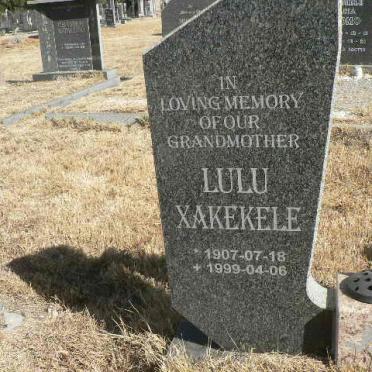 XAKEKELE Lulu 1907-1999