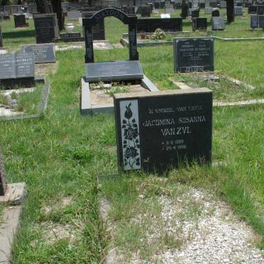 ZYL Jacomina Susanna, van 1920-1966