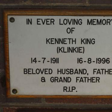 KING Kenneth 1911-1996