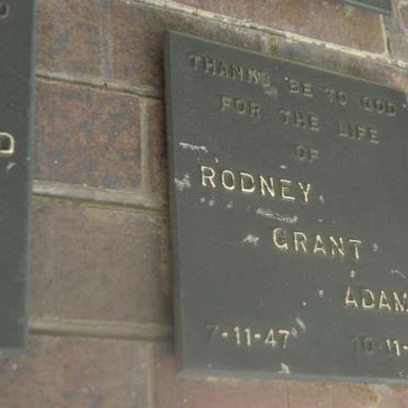 ADAMS Rodney Grant 1947-1967