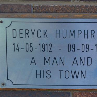 HUMPHRISS Deryck 1912-1987