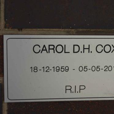 COX Carol D.H. 1959-2016