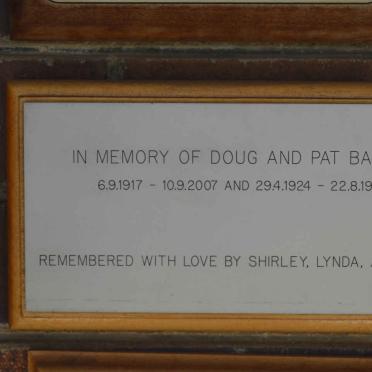 BAILLIE Doug 1917-2007 &amp; Pat 1924-1998