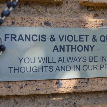 ANTHONY Francis :: ANTHONY Violet :: ANTHONY Queenie