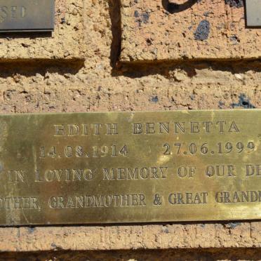 BENNETTA Edith 1914-1999