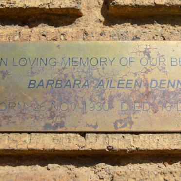DENNIS Barbara Aileen 1930-2005