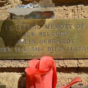 GEBHARDT Colin 1916-1996