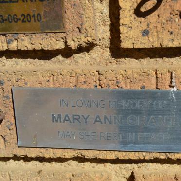 GRANT Mary Ann