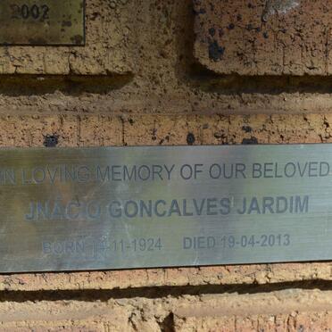 JARDIM Jnácio Goncalves 1924-2013