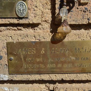 MARAIS James &amp; Alma