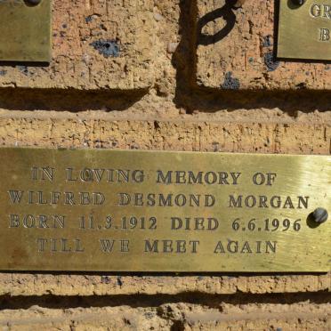 MORGAN Wilfred Desmond 1912-1996