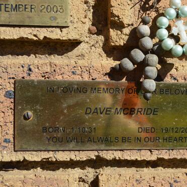 McBRIDE Dave 1931-2006