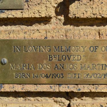 MARTINHO Maria Dos Anjos 1903-1986