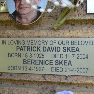 SKEA Patrick David 1925-2004 &amp; Berenice 1927-2007