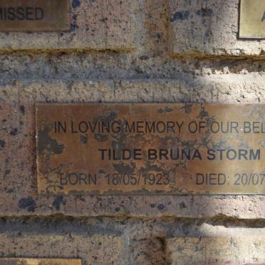 STORM Tilde Bruna 1923-2008