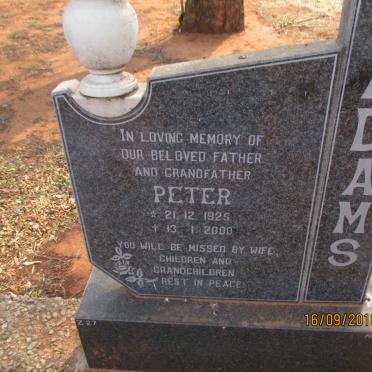 ADAMS Peter 1925-2000
