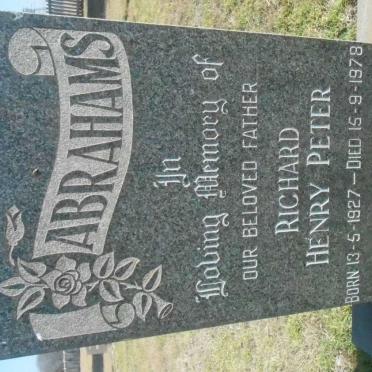 ABRAHAMS Richard Henry Peter 1927-1978