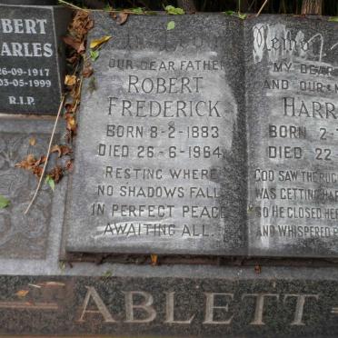 ABLETT Robert Frederick 1883-1964 &amp; Harriet 1883-1961 :: ABLETT Robert Charles 1917-1999