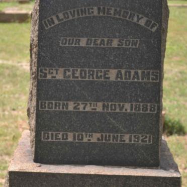 ADAMS George 1888-1921