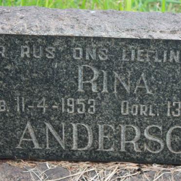 ANDERSON Rina 1953-1954
