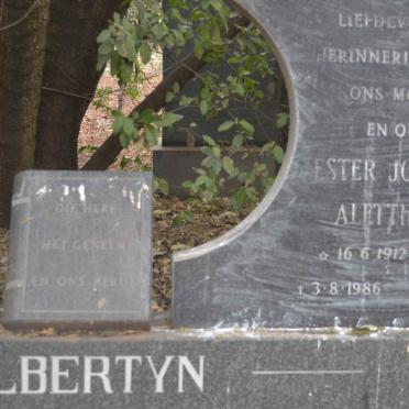 ALBERTYN Ester Johanna Alettha 1912-1986